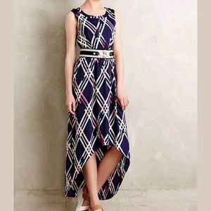 Anthropologie full length maxi hi-low dress